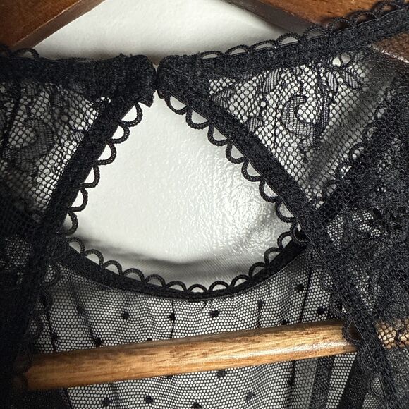 Dobreva Sexy Lace Mesh Corset Bra Black Size 34D - Picture 8 of 16